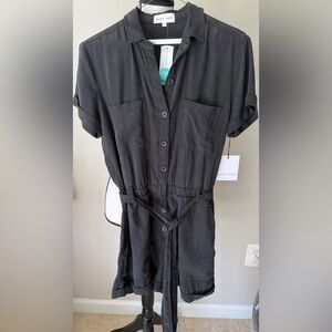 NWT Bella Dahl Rolled Hem Utility Romper